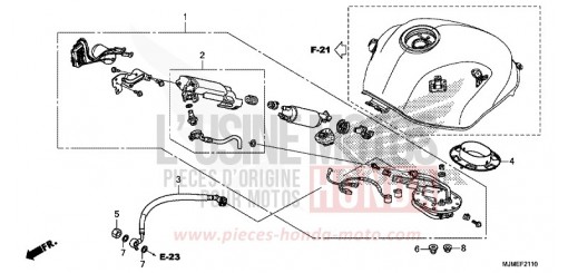 POMPE A CARBURANT VFR800XF de 2015